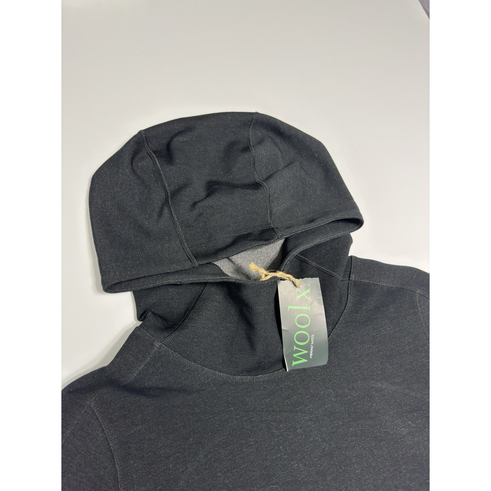 Nwt Woolx Women's Elsie Heavyweight Merino Wool Pullover Performance Hoodie Sz L — image 8 of 8